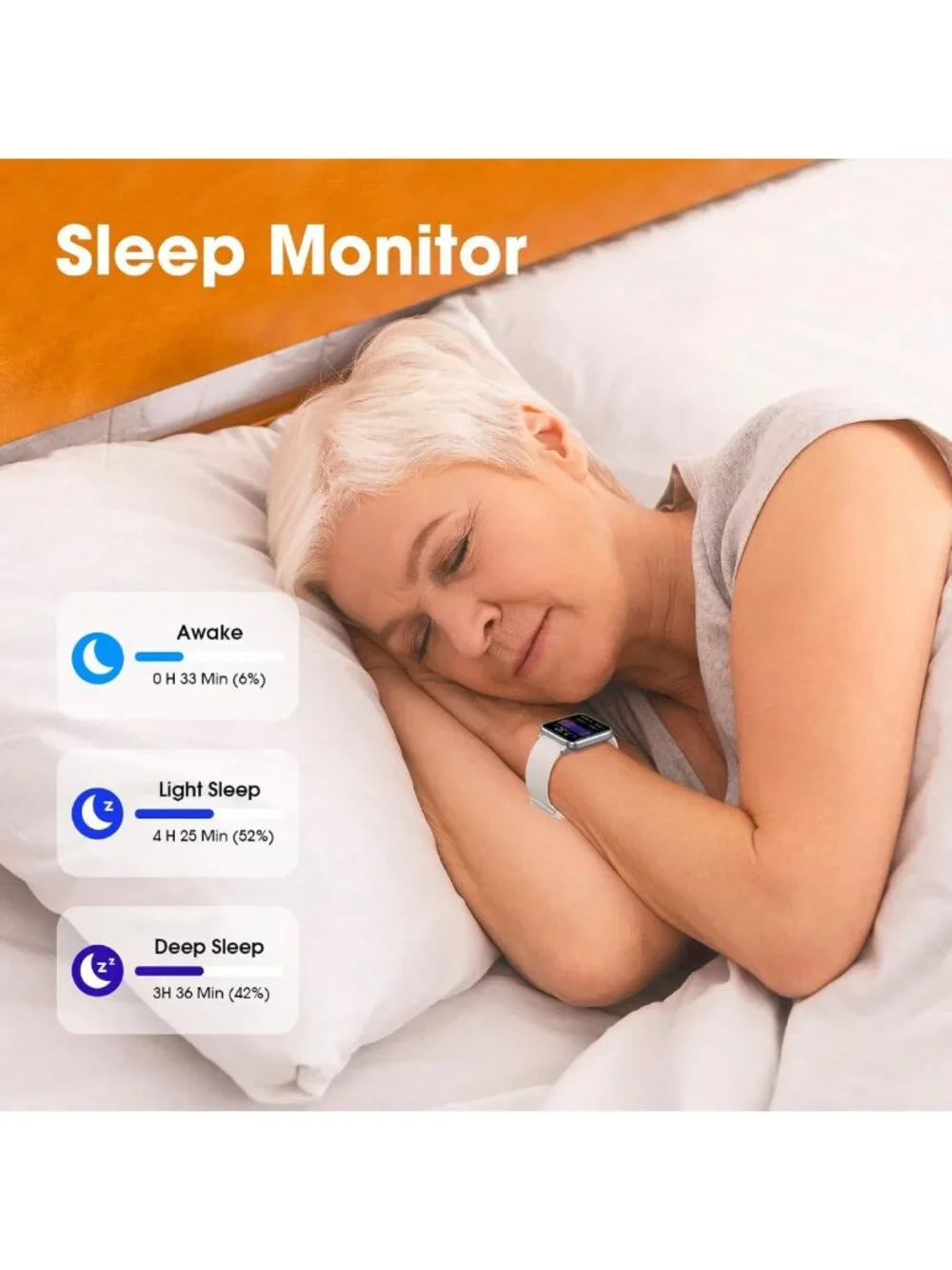 Senior-Friendly Pedometer Watch - No App or Phone Needed, Easy Fitness Tracker